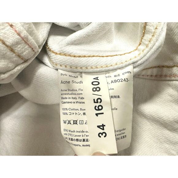 ACNE STUDIOS Women's 1999 Sky Denim Jacket Size 34 (US 2) in Stonewashed - Picture 11 of 12